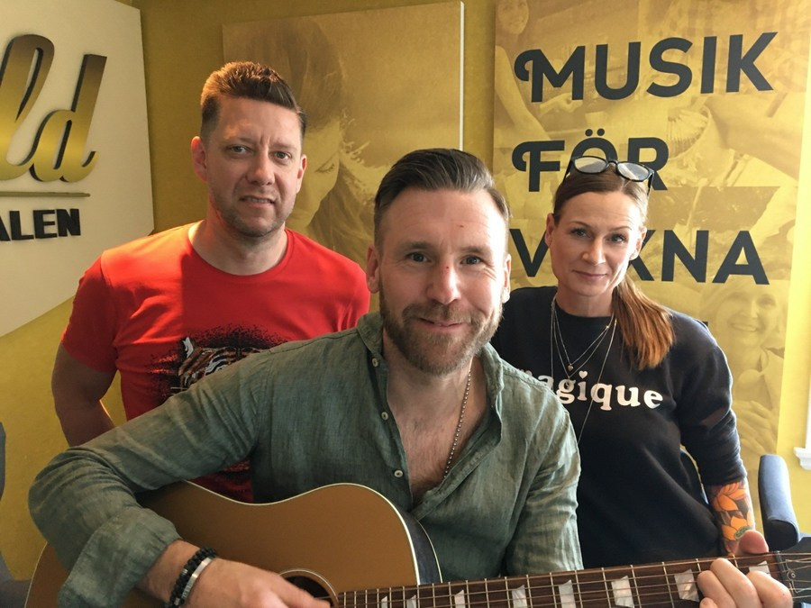 Trion som når hela Skåne med sina sommarprogram i Guldkanalen. Foto Ivar Sjögren