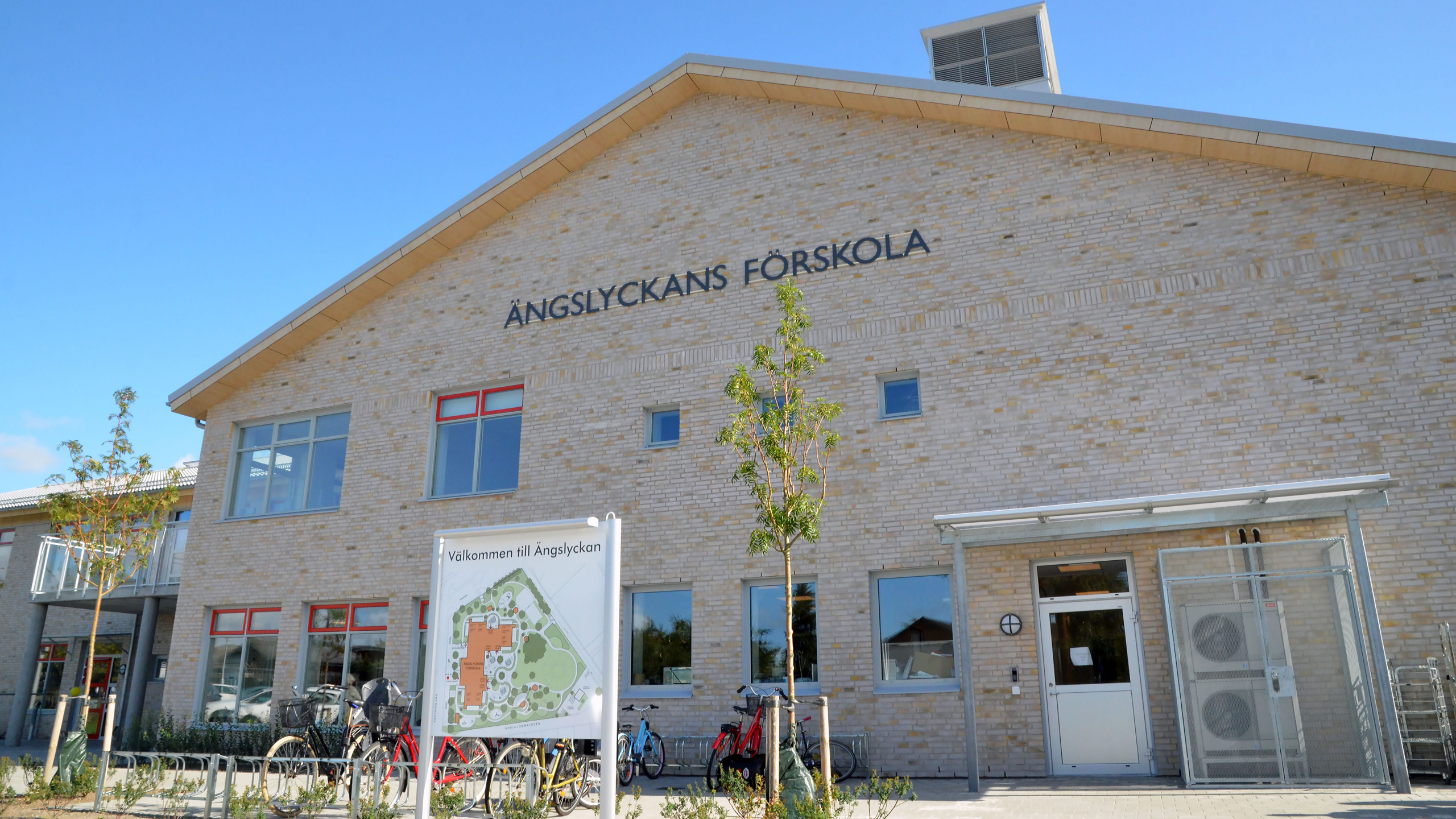 Ängslyckans förskola byggnad.