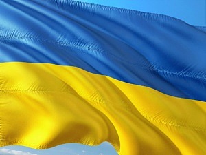 Ukrainas flagga.