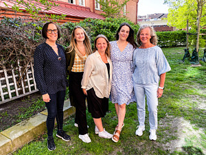 Minnesteamet från vänster Rosita Bröddén, Ida Jarl, Sophia Kaldma, Helena Modin och Susanne Bresby.