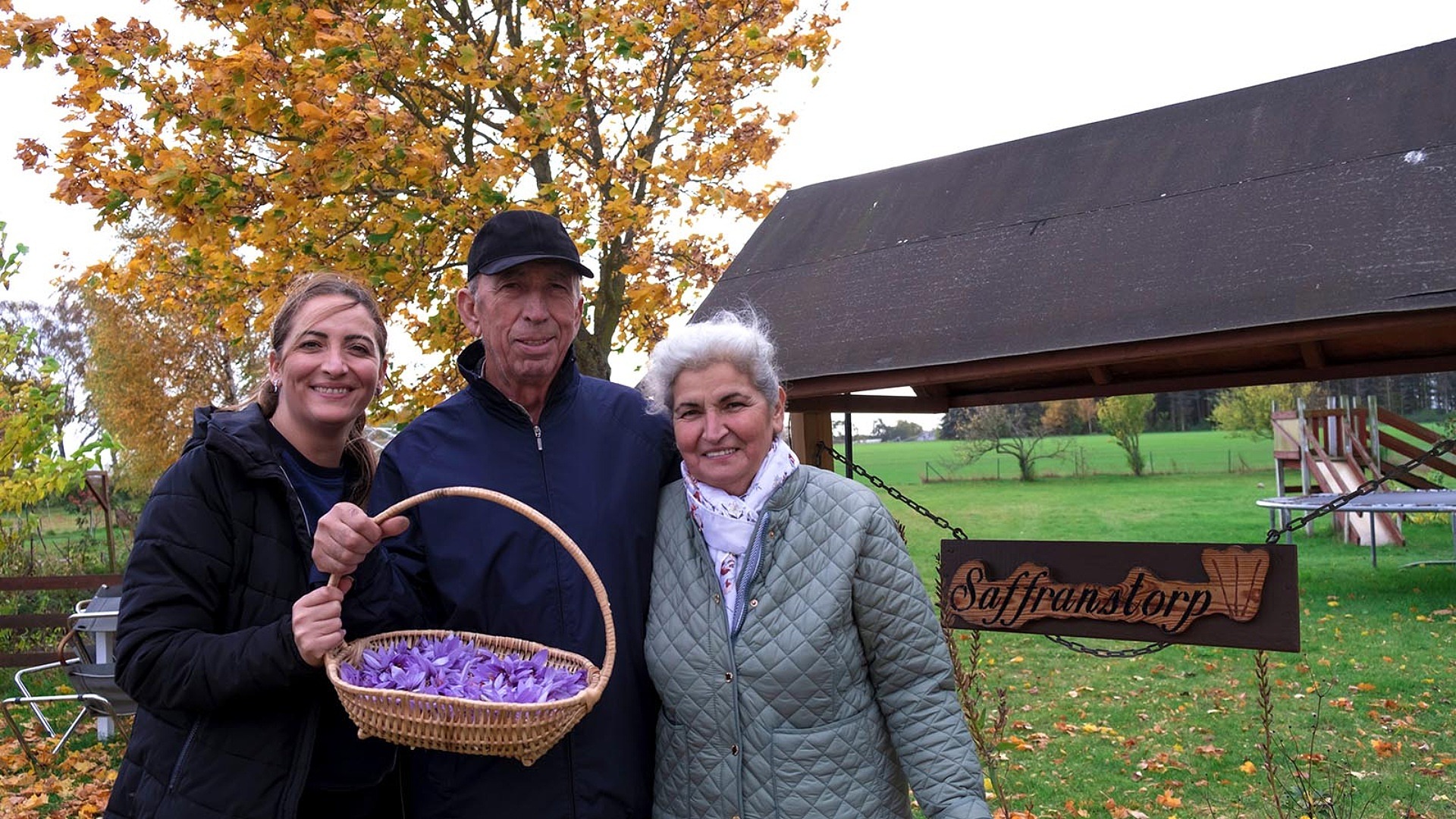Silvia Mutlu är tillsammans med sina föräldrar Miladin och Petia saffransodlare i Staffanstorp.