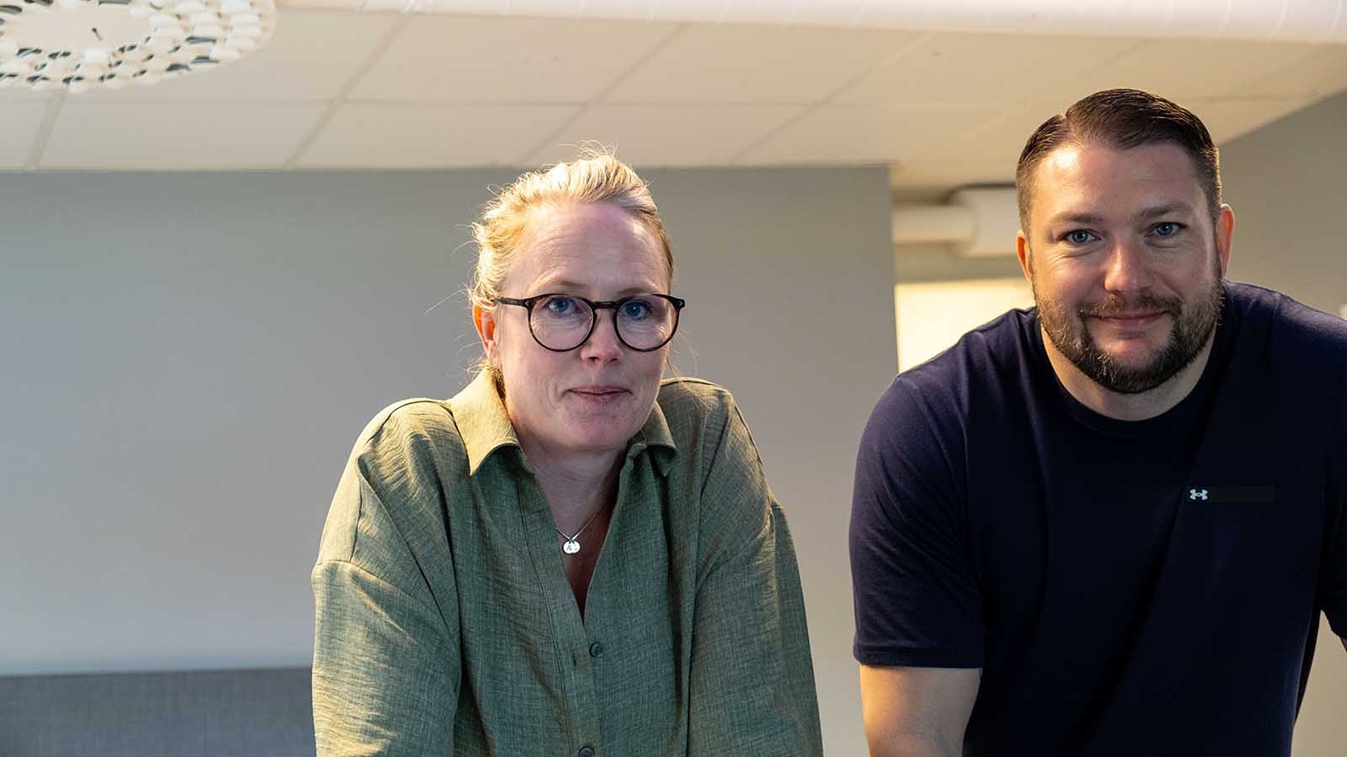 Porträtt på Anna Andersen Hörman och Martin Åkerberg