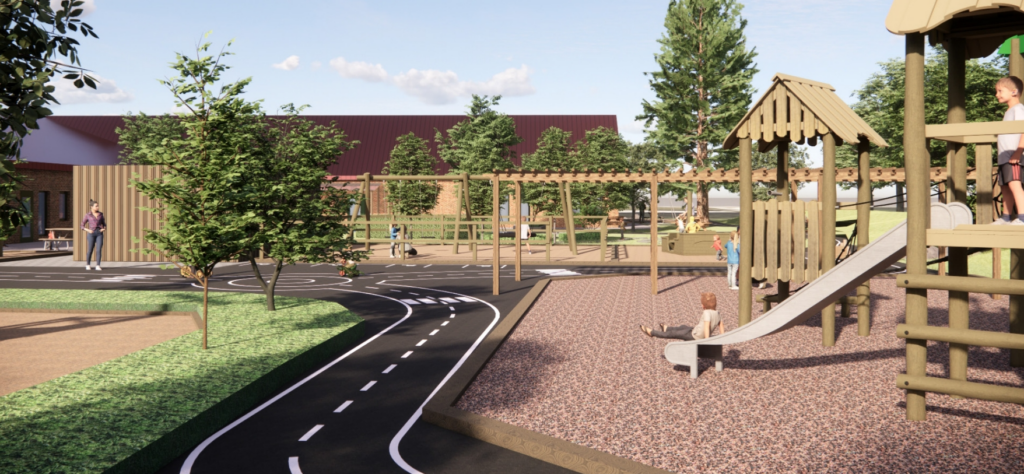 skiss över nya önsvala förskola