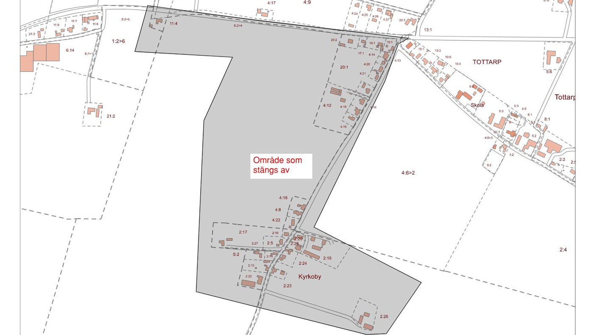 Kabbarp Tottarp avstängning
