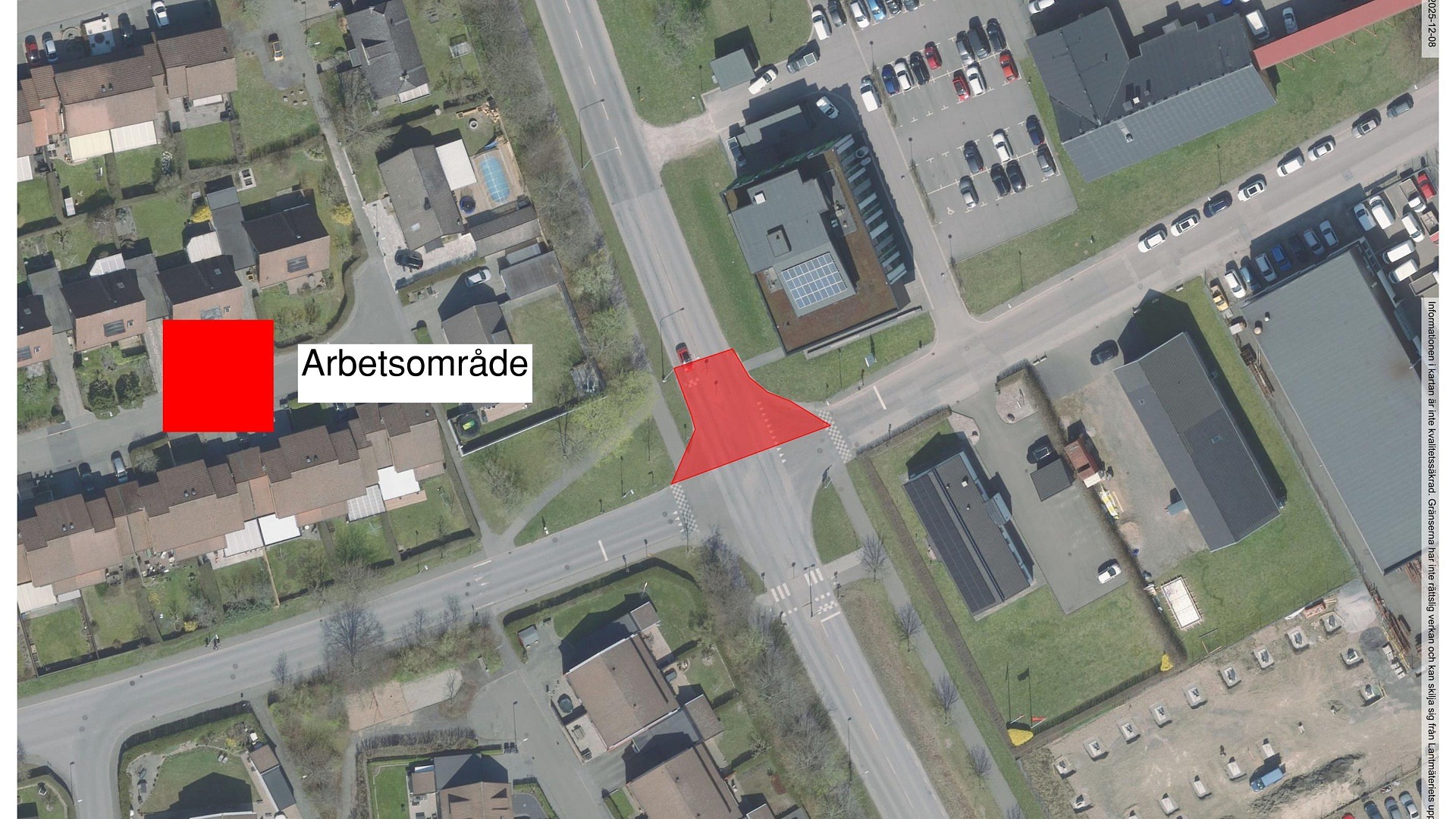 Arbetsområde Industrivägen